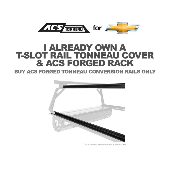 Leitner Designs ACS Forged Tonneau - Rails Only - Chevrolet