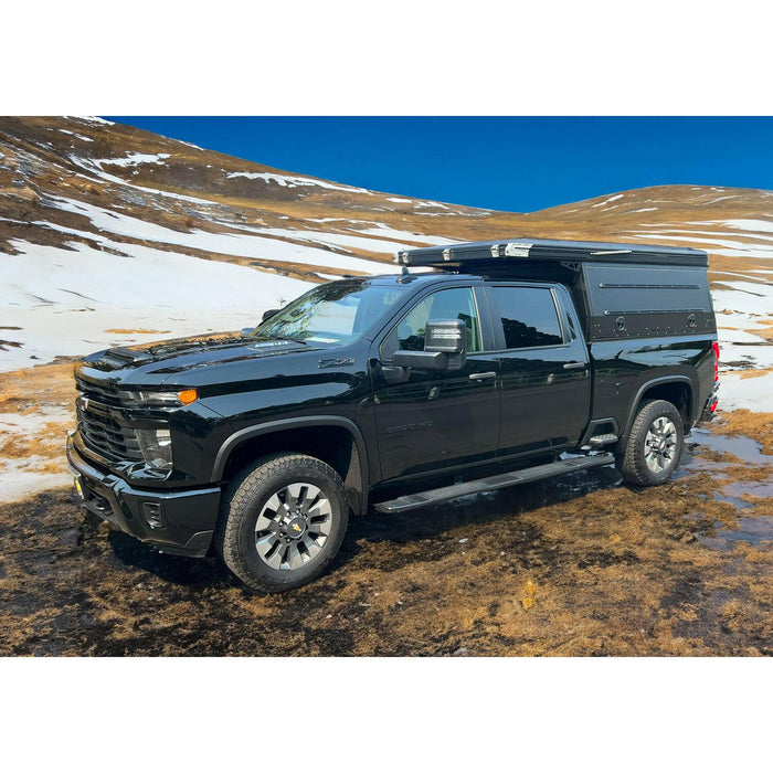 Dirtbox Overland Canopy Camper – Modular Truck Camper Shell / Topper for Mid-Size & Full-Size Trucks (Tacoma, Rivian, Tundra, F-150, Quatermaster, Gladiator, Ram, Silverado)