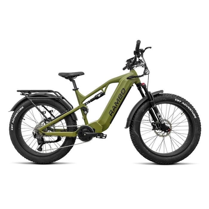 Rambo Bikes 1000W Dominator HD Full Suspension Electric Bike