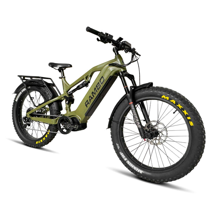 Rambo Bikes 1000W Dominator HD Full Suspension Electric Bike