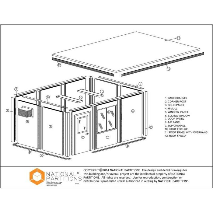 National Partitions Guard Shack 4x8