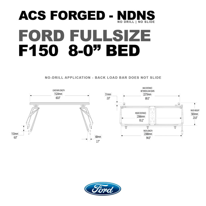 Leitner Designs Active Cargo System - Forged No Drill - Ford