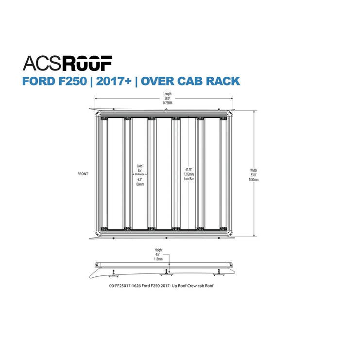 Leitner Designs ACS ROOF | Over Cab Platform Rack for FORD SUPERDUTY