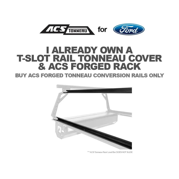 Leitner Designs ACS Forged Tonneau - Rails Only - Ford