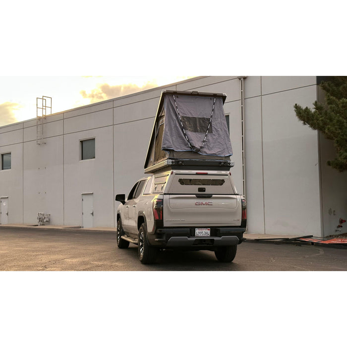 Dirtbox Overland GMC Sierra EV & Chevy Silverado EV Pass-Through Canopy Camper