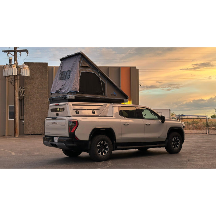 Dirtbox Overland GMC Sierra EV & Chevy Silverado EV Pass-Through Canopy Camper