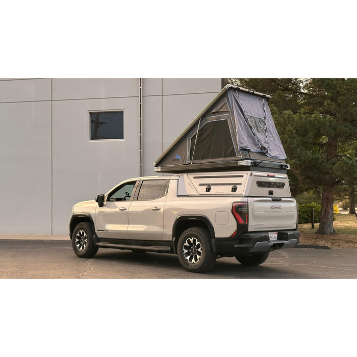 Dirtbox Overland GMC Sierra EV & Chevy Silverado EV Pass-Through Canopy Camper