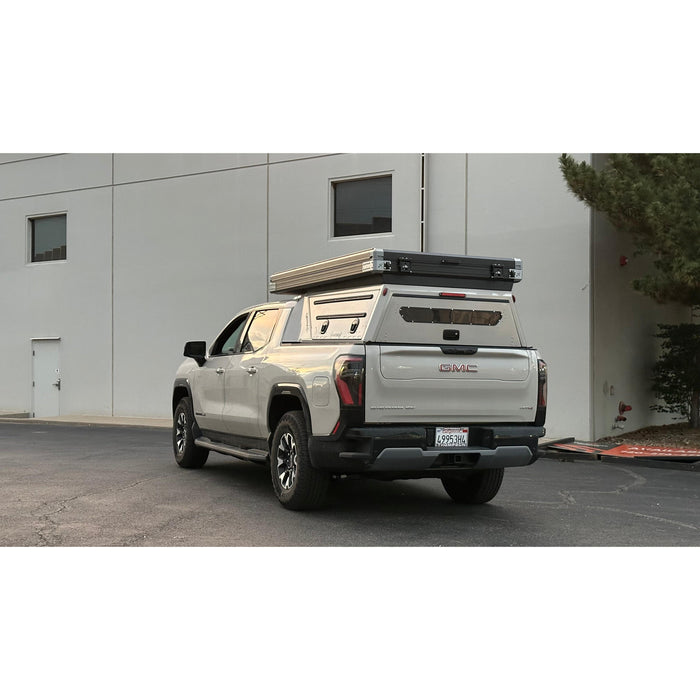 Dirtbox Overland GMC Sierra EV & Chevy Silverado EV Pass-Through Canopy Camper