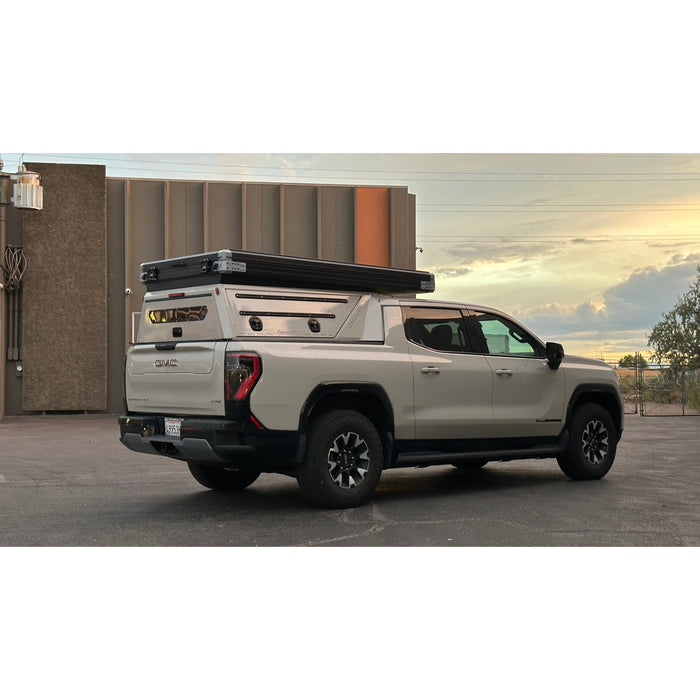 Dirtbox Overland GMC Sierra EV & Chevy Silverado EV Pass-Through Canopy Camper
