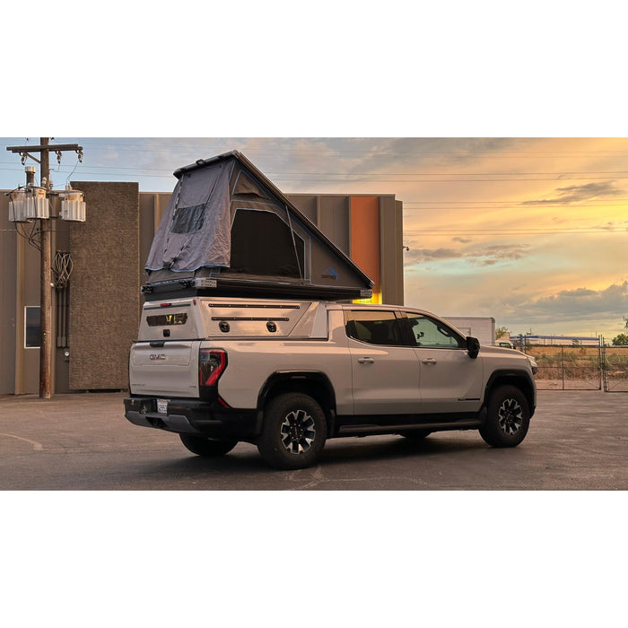 Dirtbox Overland GMC Sierra EV & Chevy Silverado EV Pass-Through Canopy Camper