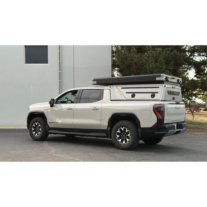 Dirtbox Overland GMC Sierra EV & Chevy Silverado EV Pass-Through Canopy Camper