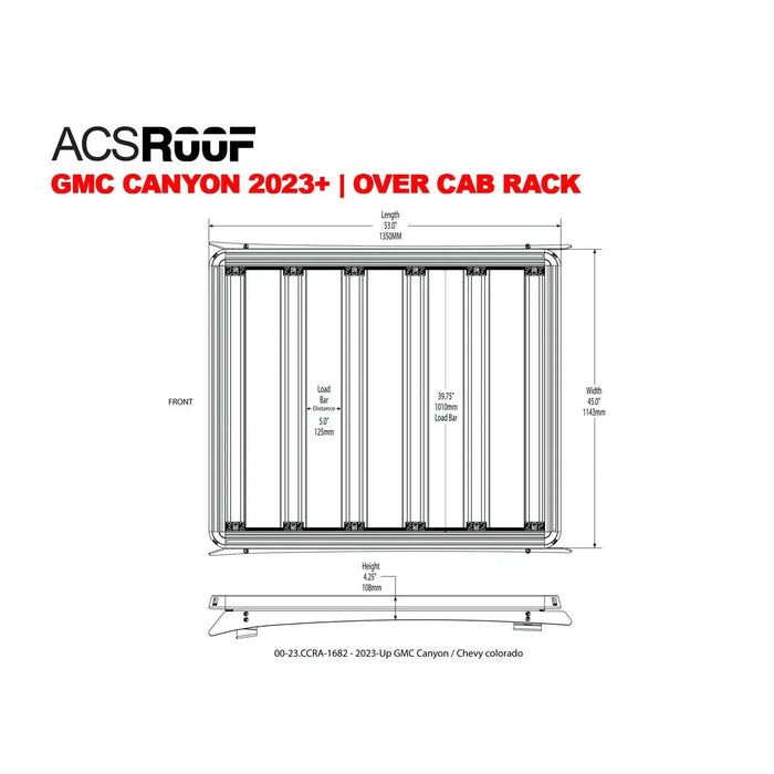 Leitner Designs ACS ROOF | Over Cab Platform Rack for GMC