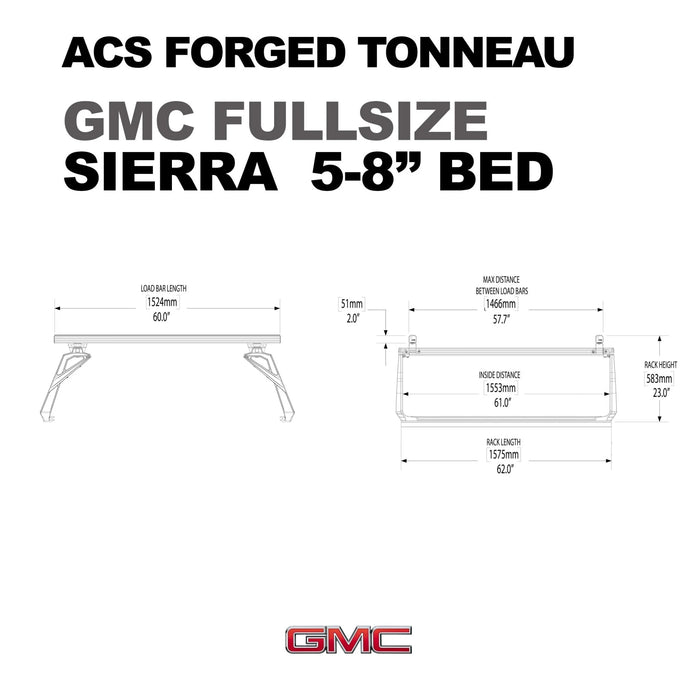 Leitner Designs ACS Forged Tonneau - Rack Only - GMC