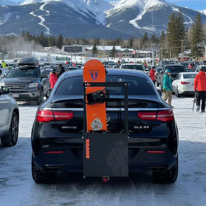 Chuck Rack PREORDER Chuck Bucket Hitch-Mounted Ski & Snowboard Carrier