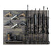 Hold Up Displays HD100-BC Black Camo Gun Wall Bundle - Ironclad Sentry