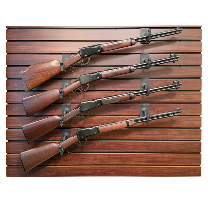 Hold Up Displays HD101-BW Four Rifle Wall, Black Walnut