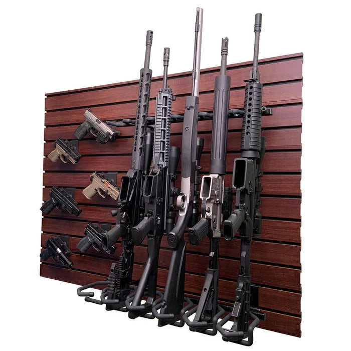 Hold Up Displays HD103-BW Gun Wall Bundle, Black Walnut