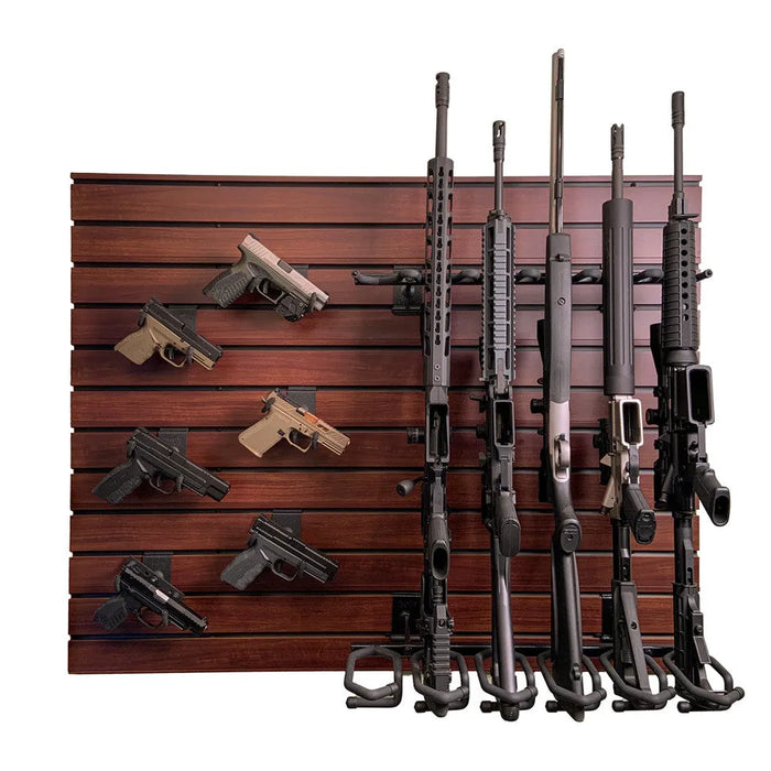 Hold Up Displays HD103-BW Gun Wall Bundle, Black Walnut