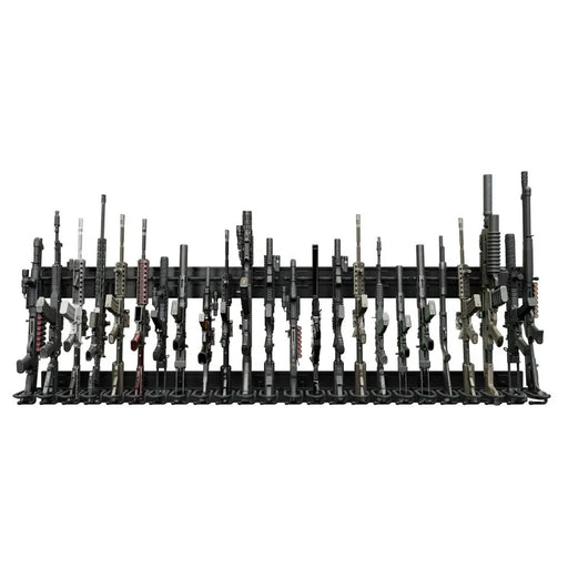 Hold Up Displays HD108-B The Ultimate Rifle Rack Slatwall Display Package - Ironclad Sentry