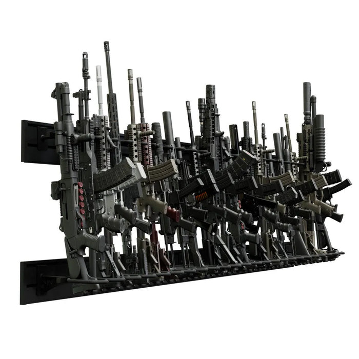 Hold Up Displays HD108-B The Ultimate Rifle Rack Slatwall Display Package - Ironclad Sentry