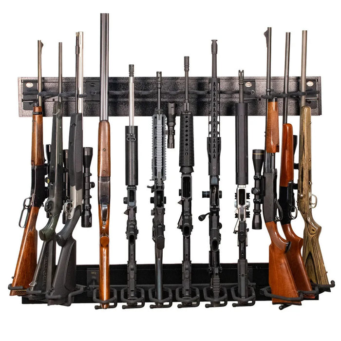 Hold Up Displays HD91-B Rifle Rack Slatwall Display Package, Black