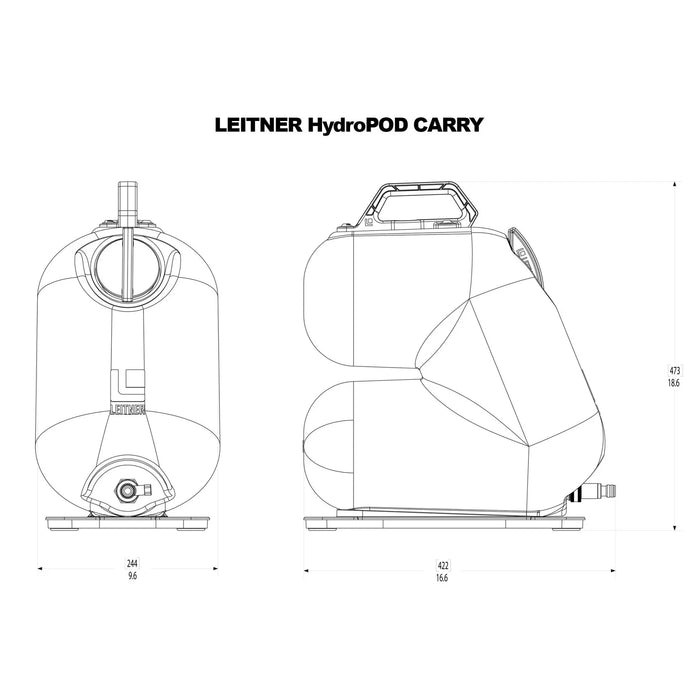 Leitner Designs HydroPOD Carry Portable Shower Kit