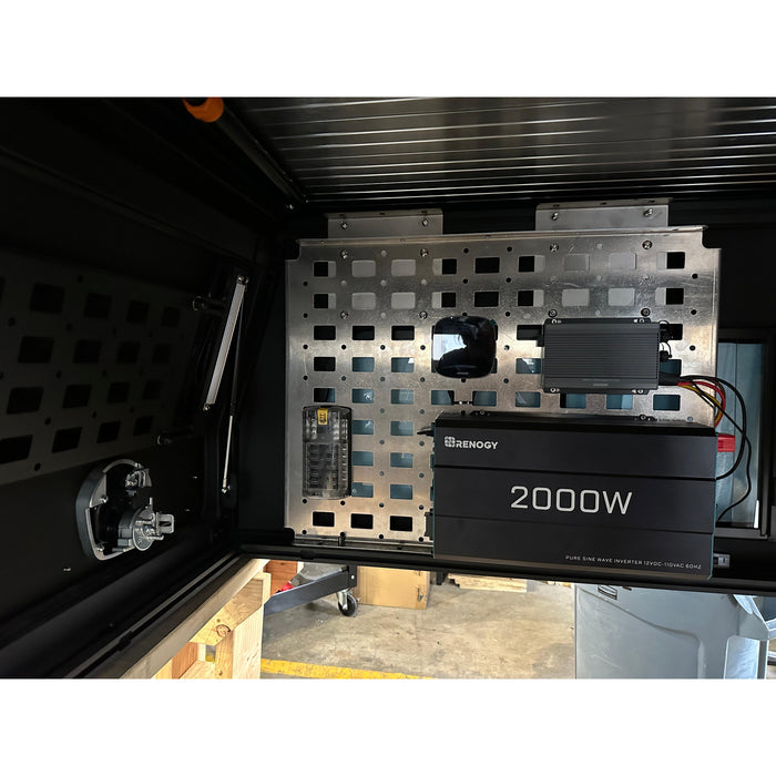 Dirtbox Overland Front Molle Panel – Mount Controllers, Inverters & Organize Gear in Your Truck or Canopy Camper