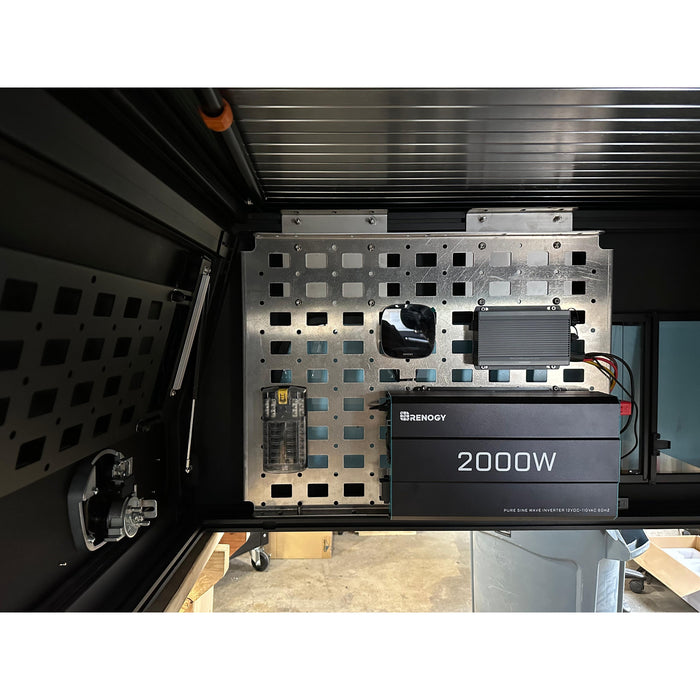 Dirtbox Overland Front Molle Panel – Mount Controllers, Inverters & Organize Gear in Your Truck or Canopy Camper
