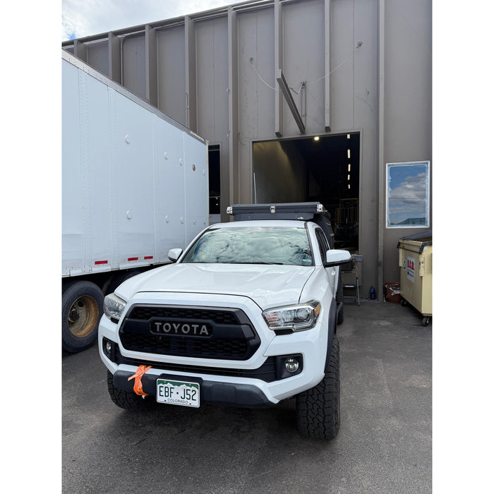 Dirtbox Overland Canopy Camper Wind Deflector – All Aluminum, Noise Reduction, Easy Self-Install