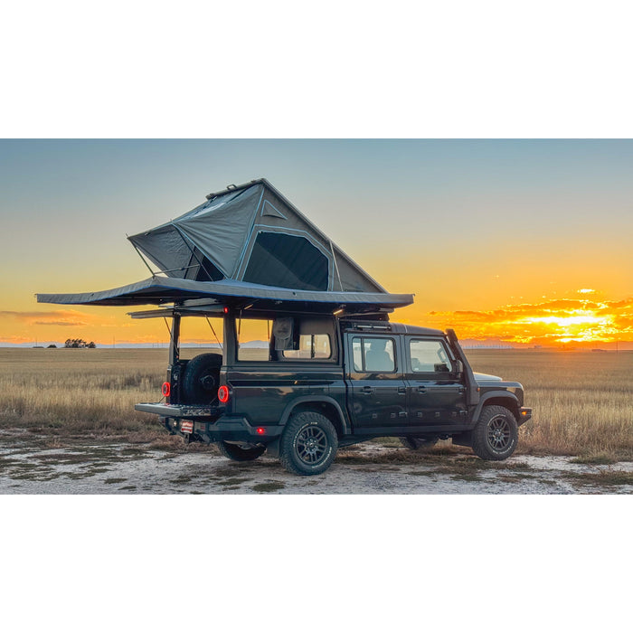 Dirtbox Overland Canopy Camper – Modular Truck Camper Shell / Topper for Mid-Size & Full-Size Trucks (Tacoma, Rivian, Tundra, F-150, Quatermaster, Gladiator, Ram, Silverado)