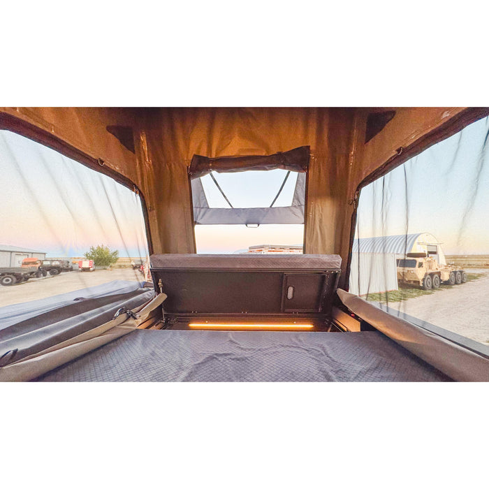 Dirtbox Overland Canopy Camper – Modular Truck Camper Shell / Topper for Mid-Size & Full-Size Trucks (Tacoma, Rivian, Tundra, F-150, Quatermaster, Gladiator, Ram, Silverado)