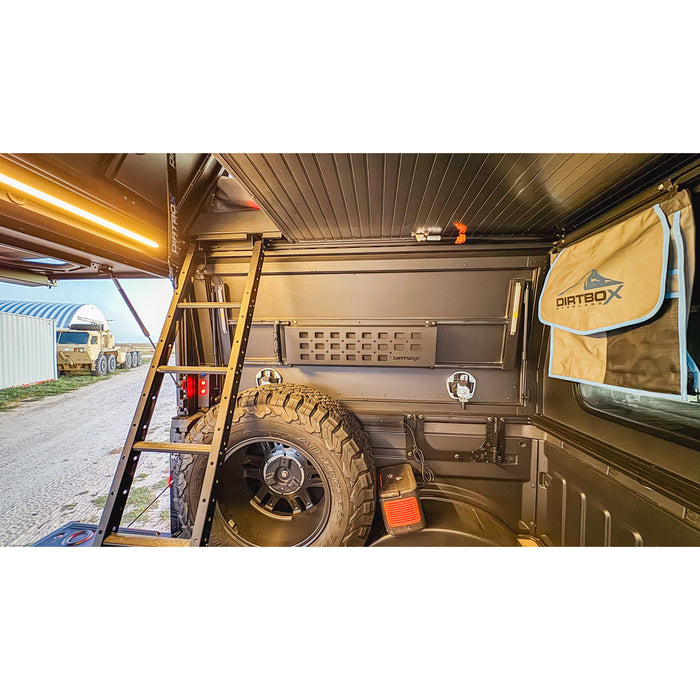 Dirtbox Overland Canopy Camper – Modular Truck Camper Shell / Topper for Mid-Size & Full-Size Trucks (Tacoma, Rivian, Tundra, F-150, Quatermaster, Gladiator, Ram, Silverado)