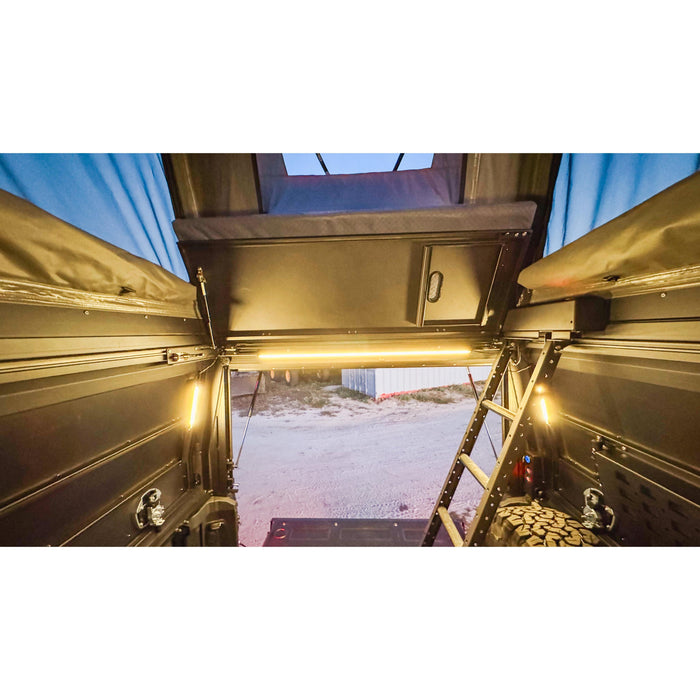 Dirtbox Overland Canopy Camper – Modular Truck Camper Shell / Topper for Mid-Size & Full-Size Trucks (Tacoma, Rivian, Tundra, F-150, Quatermaster, Gladiator, Ram, Silverado)