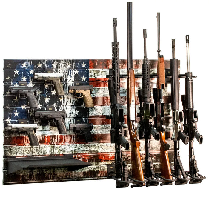 Hold Up Displays HD93-F American Flag Gun Wall Bundle