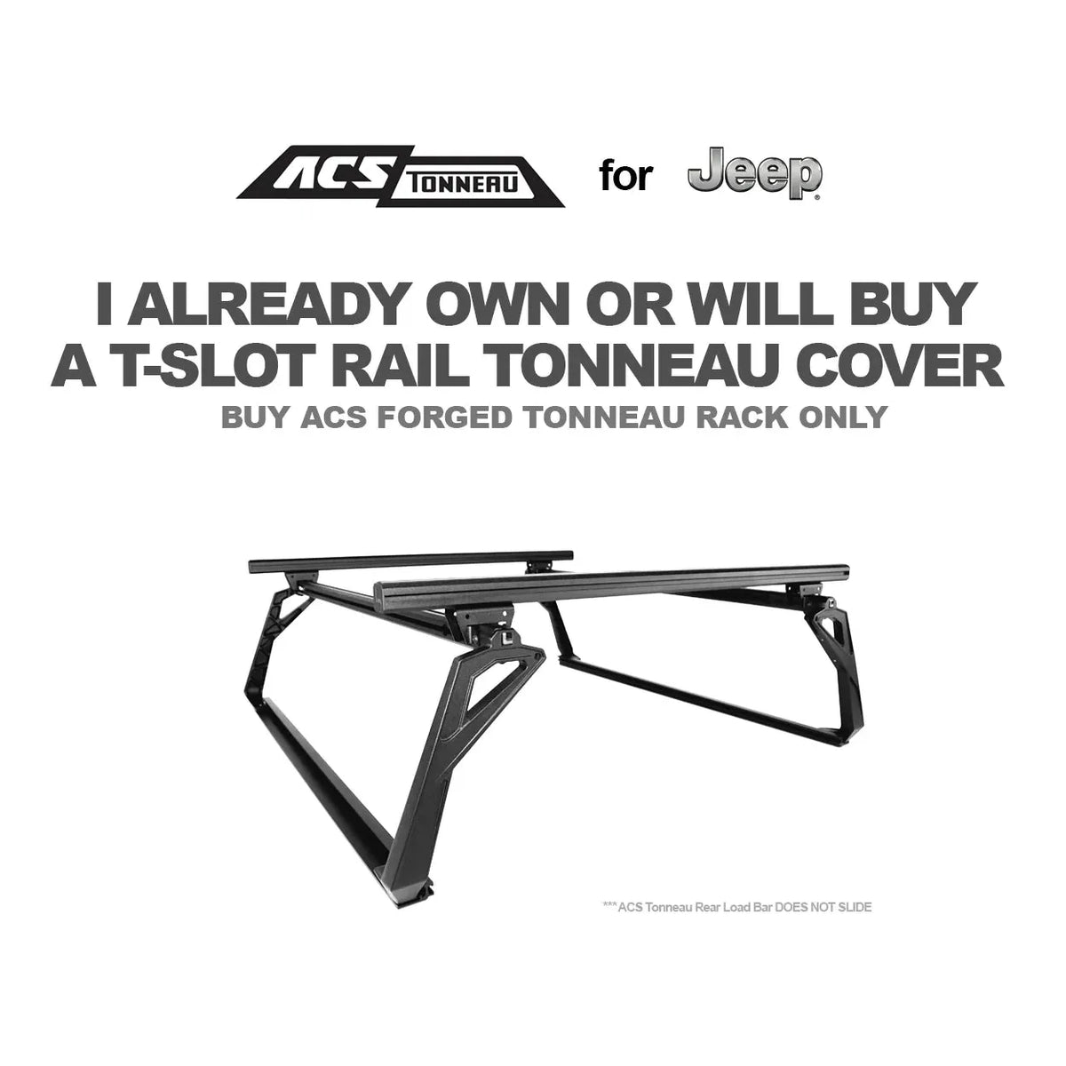 Toellner Rack Leitner Designs ACS Forged Tonneau - Rack Only - Jeep — Ironclad Sentry