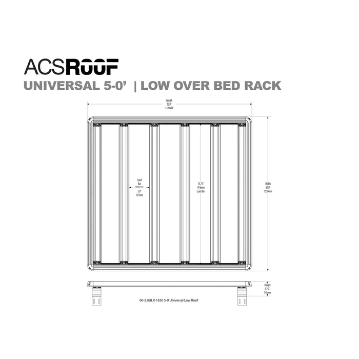 Leitner Designs ACS ROOF | Universal Over Truck Bed Low Platform Rack