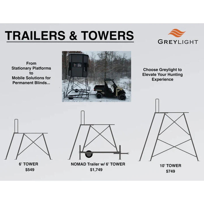 Greylight 4' Tower Extension (Converts the 6' Tower to a 10' Tower)