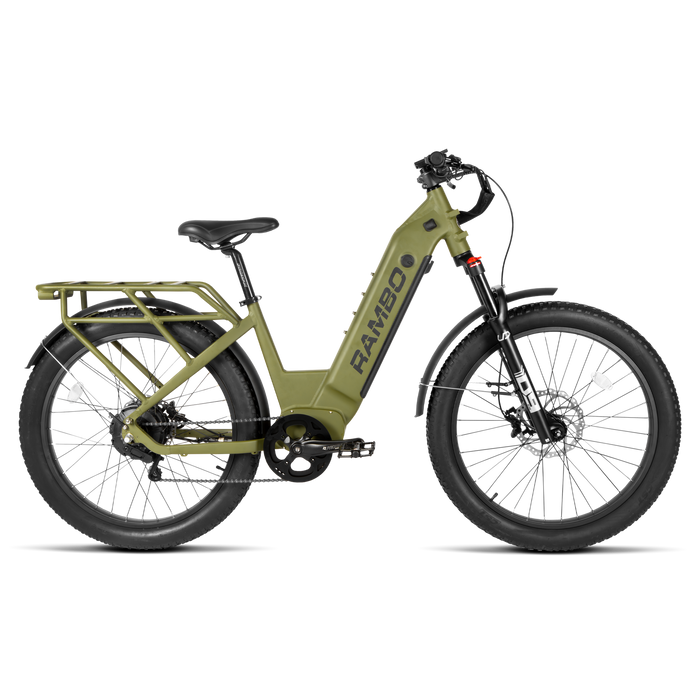 Rambo Bikes Nomad 2.0 1000W Hub Drive Electric Hunting Bike