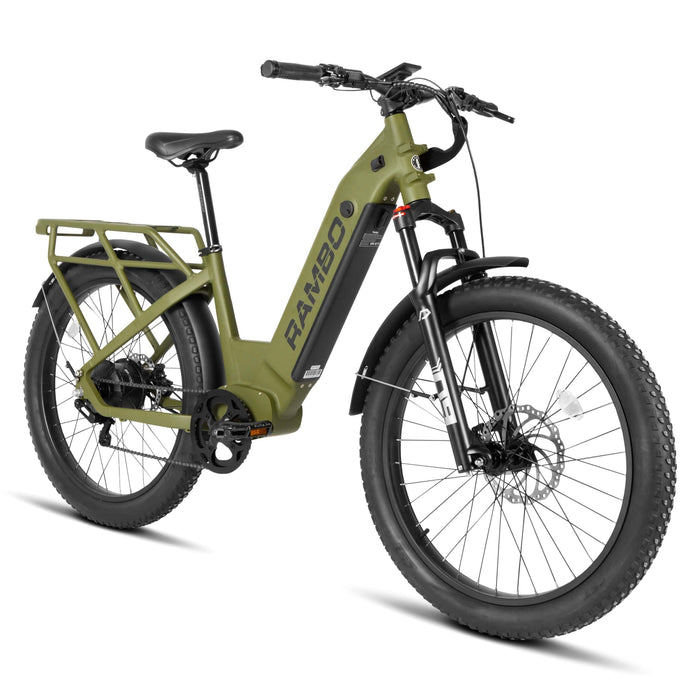 Rambo Bikes Nomad 2.0 1000W Hub Drive Electric Hunting Bike