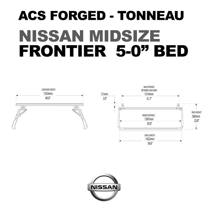 Leitner Designs ACS Forged Tonneau - Rack Only - Nissan