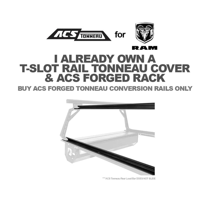 Leitner Designs ACS Forged Tonneau - Rails Only - RAM