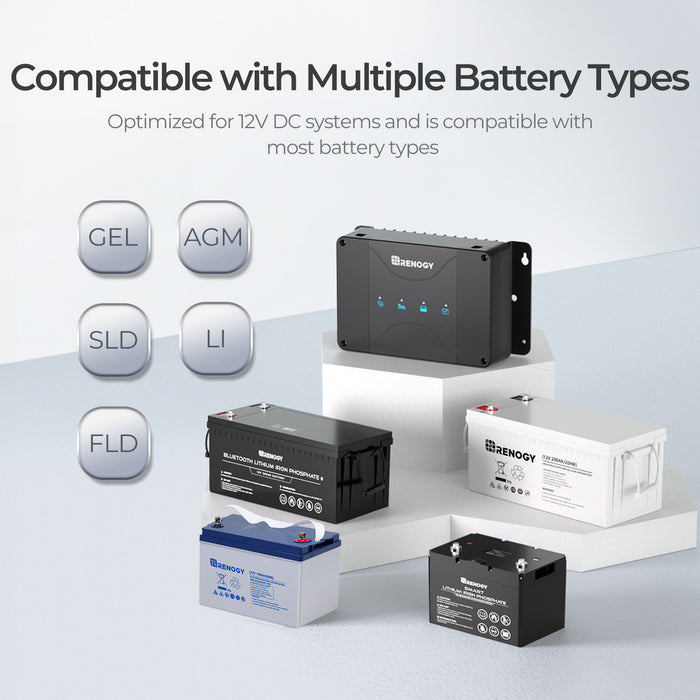 Renogy DCC30S 12V 30A Dual Input DC-DC On-Board Battery Charger with MPPT