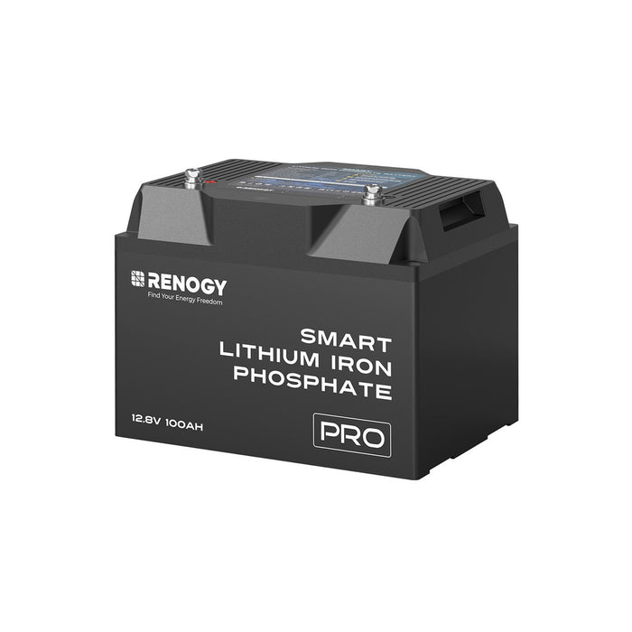 Renogy Product Video 12V 100Ah Pro Smart Lithium Iron Phosphate Battery w/Bluetooth & Self-heating Function