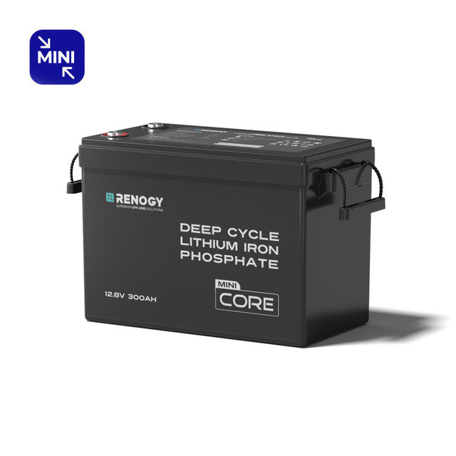 Renogy Core Mini - 12.8V 300Ah Lithium Iron Phosphate Battery w/ Low-Temperature Protection