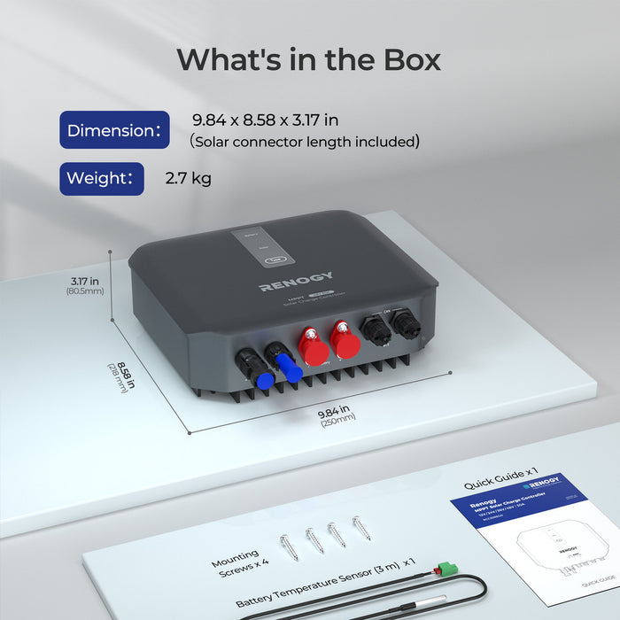 Renogy REGO 12V/24V/36V/48V 30A MPPT Solar Charge Controller