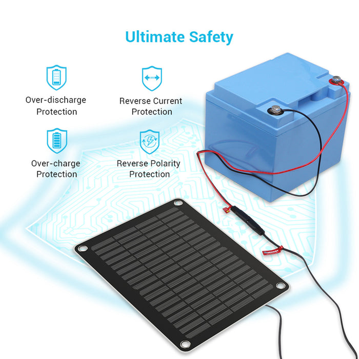 5W Solar Battery Charger and Maintainer