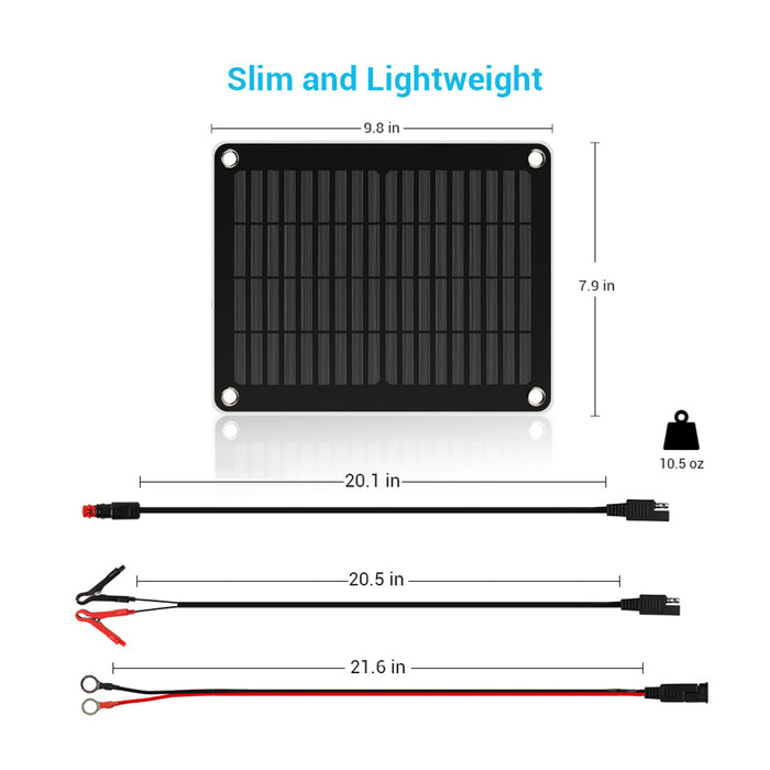 Renogy 5W Solar Battery Charger and Maintainer