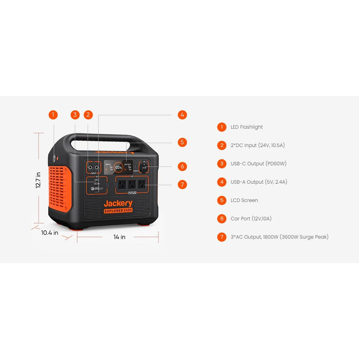 Jackery Explorer 1500 Portable Power Station