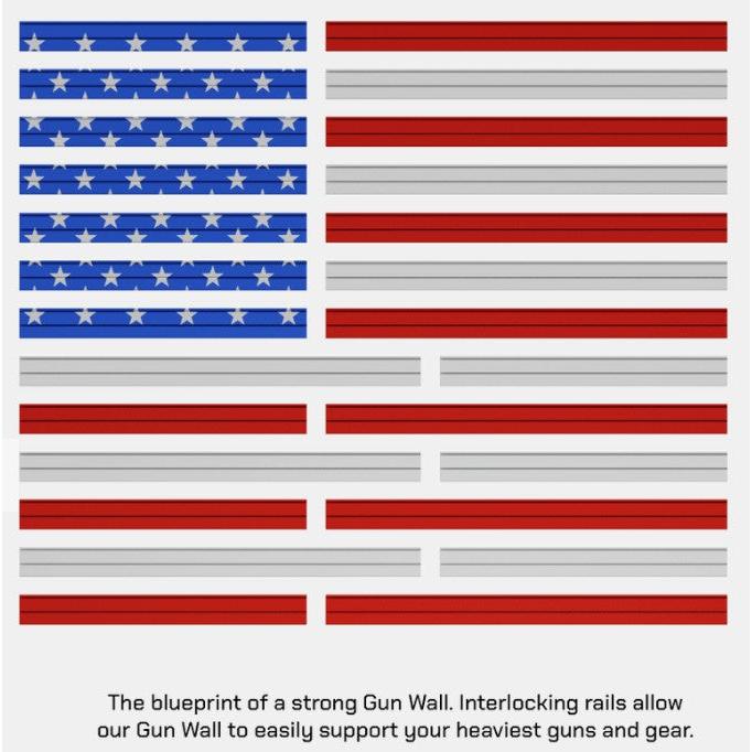 Hold Up Displays HD116-F Patriot Wall Display Package