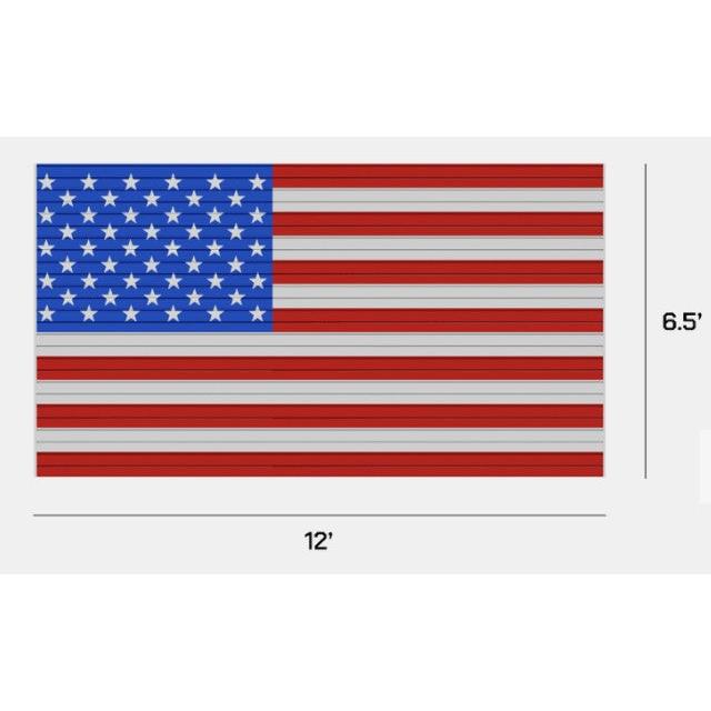 Hold Up Displays HDSW2-6.5X12-F Patriot Wall Slatwall